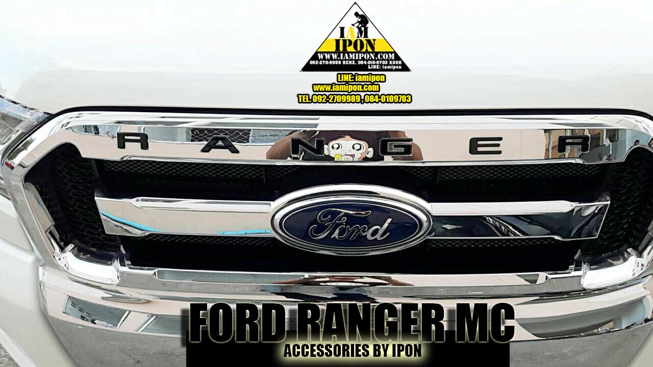 3D CHARACTER FRONT GRILL FORD RANGER MC ตัวหนังสือติดกระจังหน้าฟอร์ดเรนเจอร์ MC