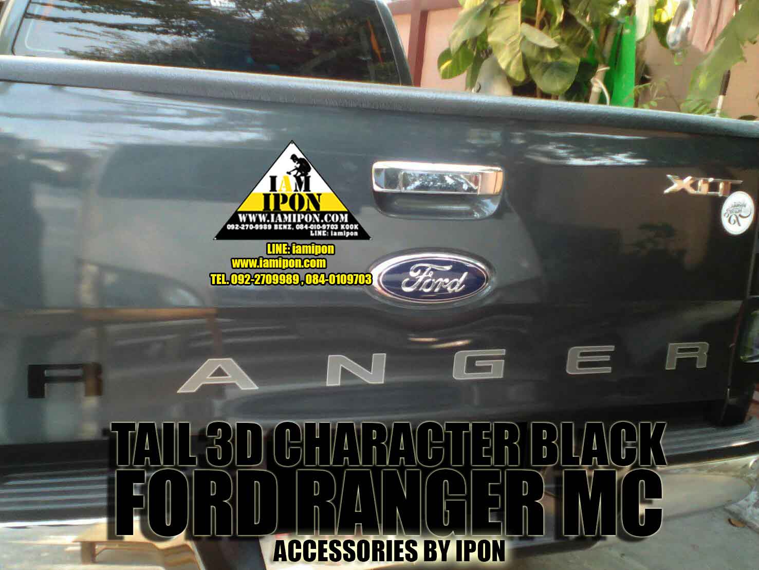 TAIL 3D CHARACTER FORD RANGER MC ตัวหนังสือฝาท้ายฟอร์ดเรนเจอร์