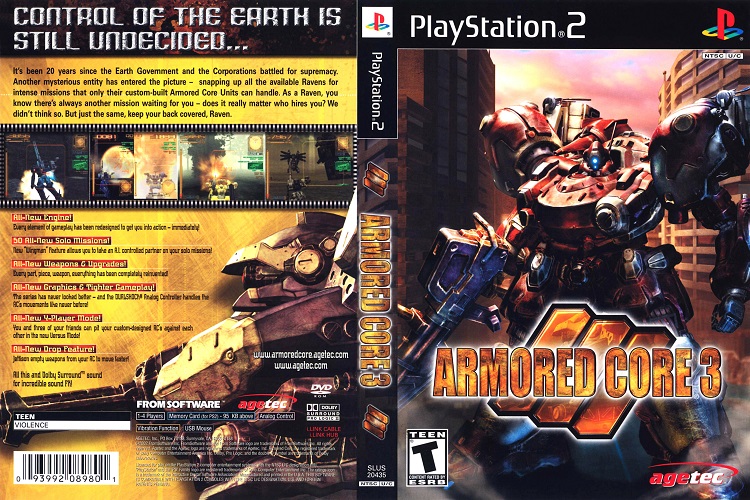 ARMORED CORE 3 [US : DVD5 1 Disc]