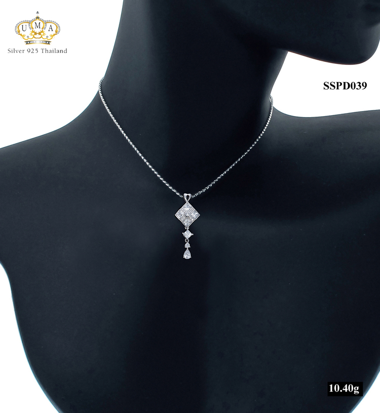 จี้เงินแท้925ประดับเพรชแท้สวิส เกรดดี น้ำใส ,จี้,จี้ เงิน,จี้ เงิน แท้,จี้ เพชร,จี้ เพชร แท้ ราคา ถูก,จี้แฟชั่น,จี้ผู้หญิง,จี้สวยๆ,Pendant silver925