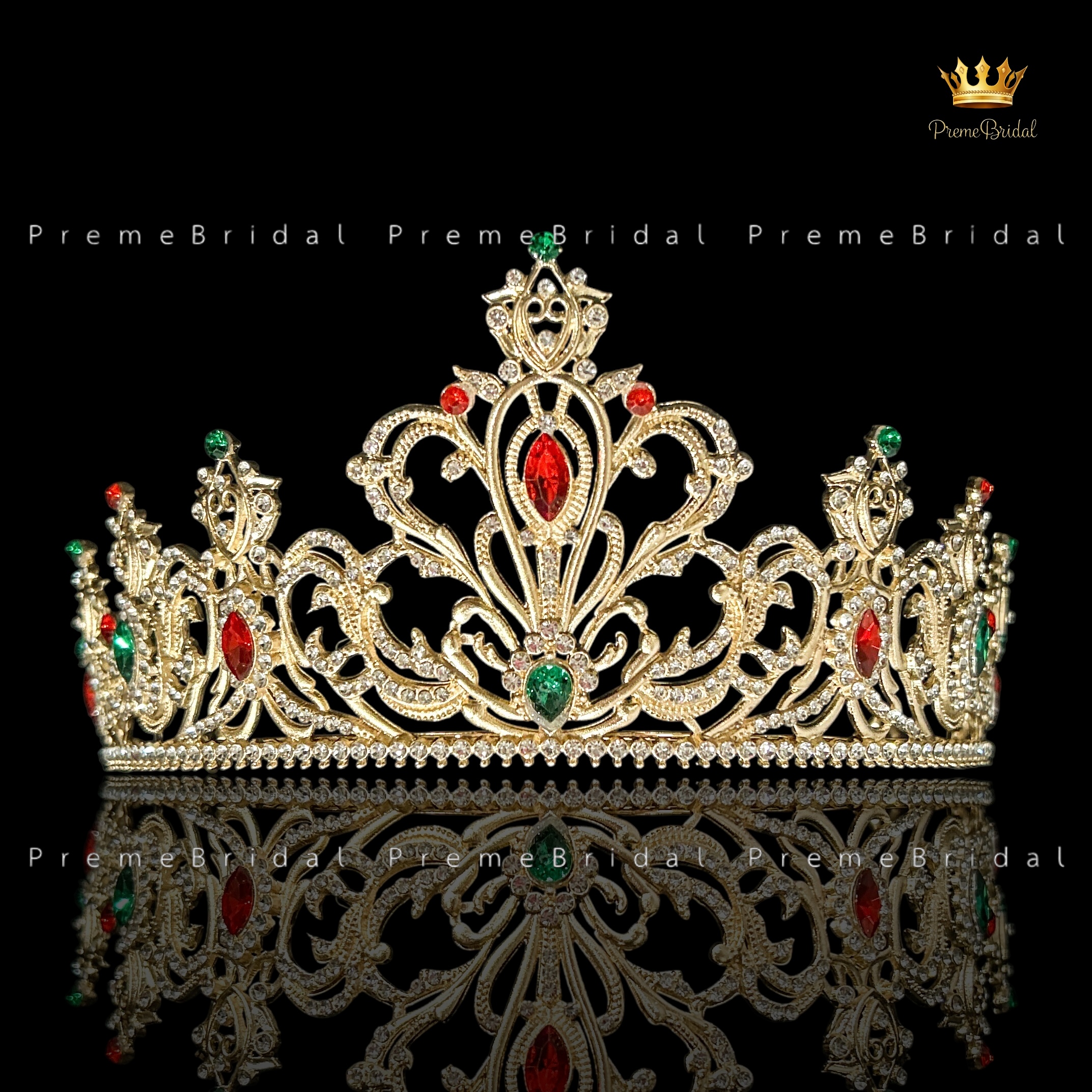 (พร้อมส่ง) มงกุฎคริสต์มาส 005 งานสวย ปราณีต QCเพชรทุกเม็ด สินค้าพร้อมส่งจากไทย