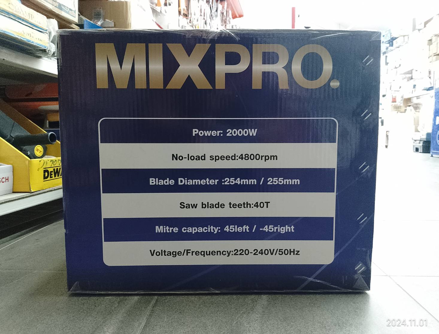 แท่นตัดองศา10" 23-005-003 MIXPRO สไลด์ได้ มีเลเซอร์นำตัด