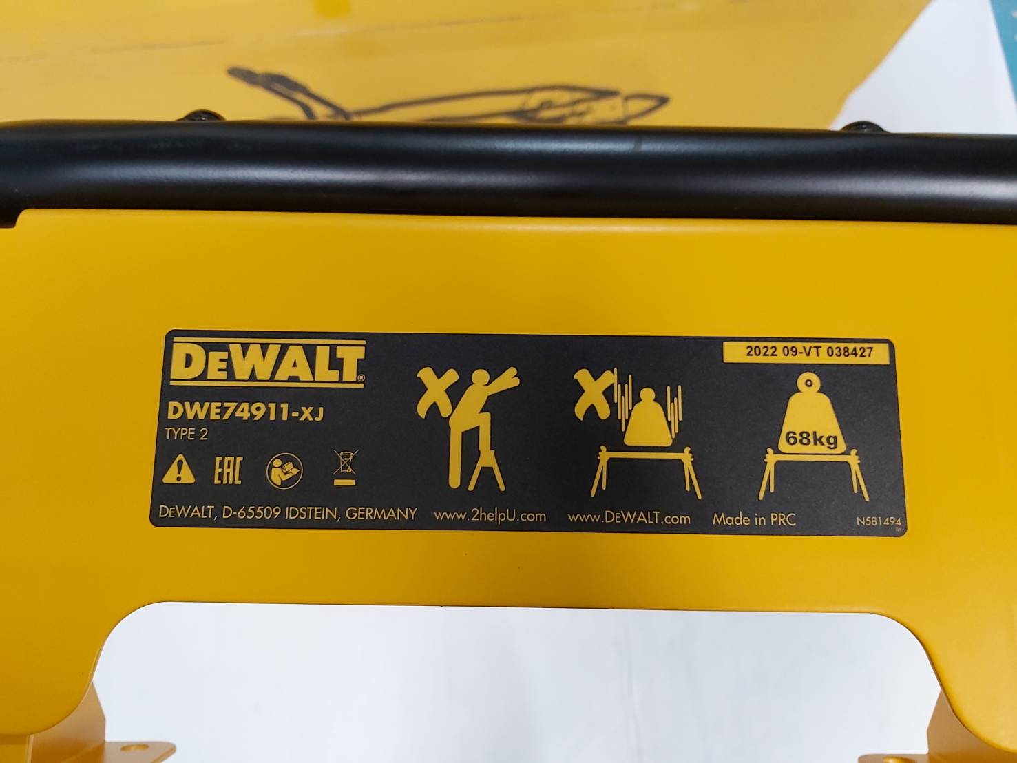 ขาโต๊ะเลื่อย DWE74911 DEWALT