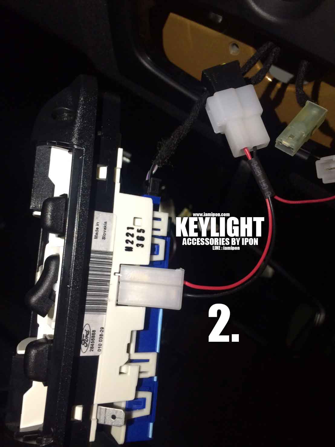 KEYLIGHT FORD RANGER T6-MC ไฟกุญแจฟอร์ดเรนเจอร์ T6-MC