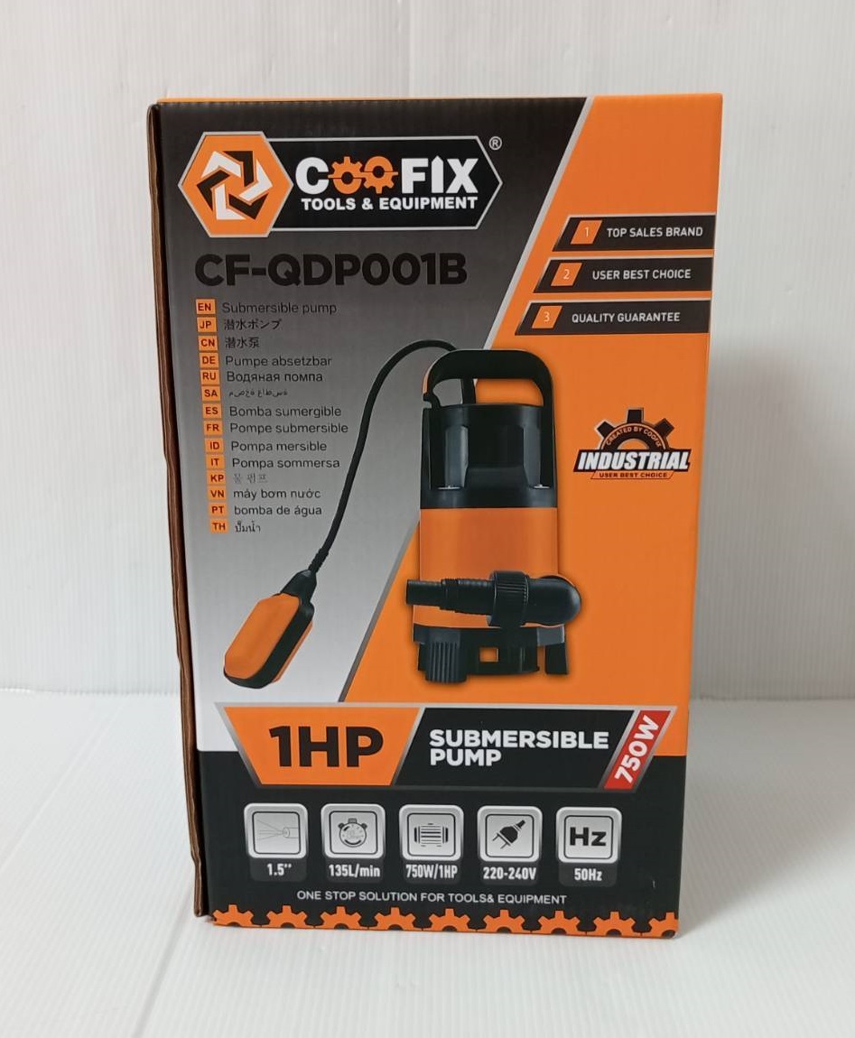ปั้มไดโว่ 1.5" CF-QDP001B 750w 1HP COOFIX