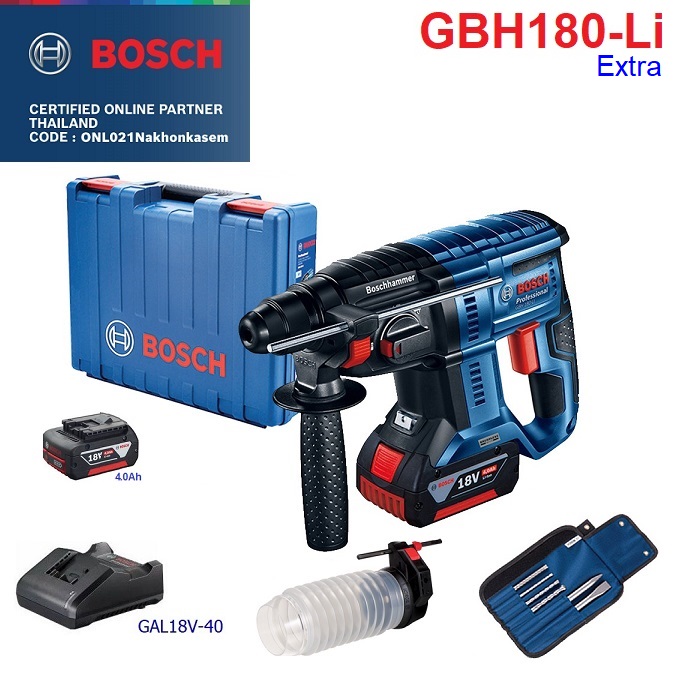 สว่านโรตารี่ไร้สาย GBH180-LI BOSCH