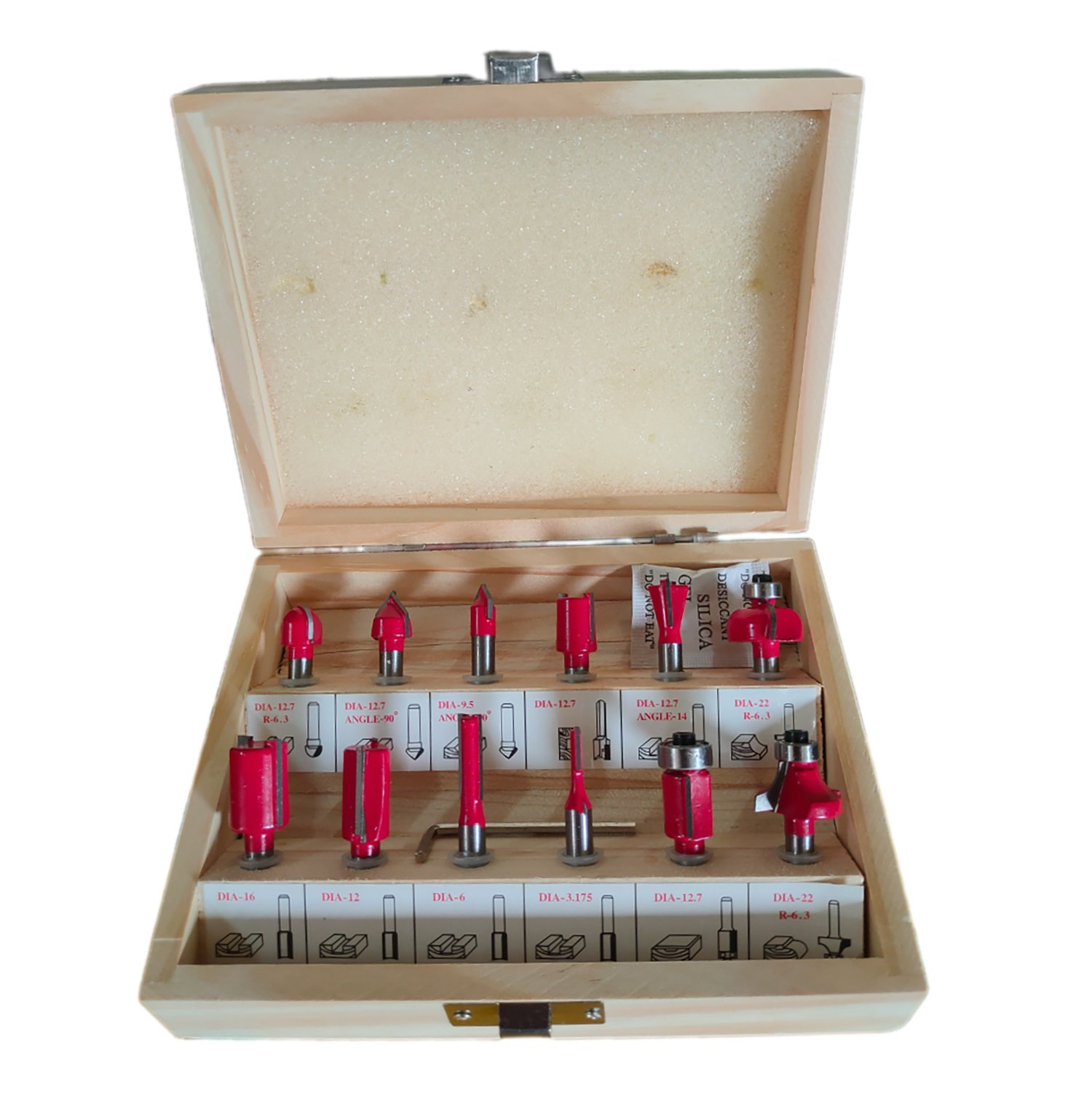 VERGIN ชุดดอกทริมเมอร์1/4 12ชุดตัว VG12PC-1/4