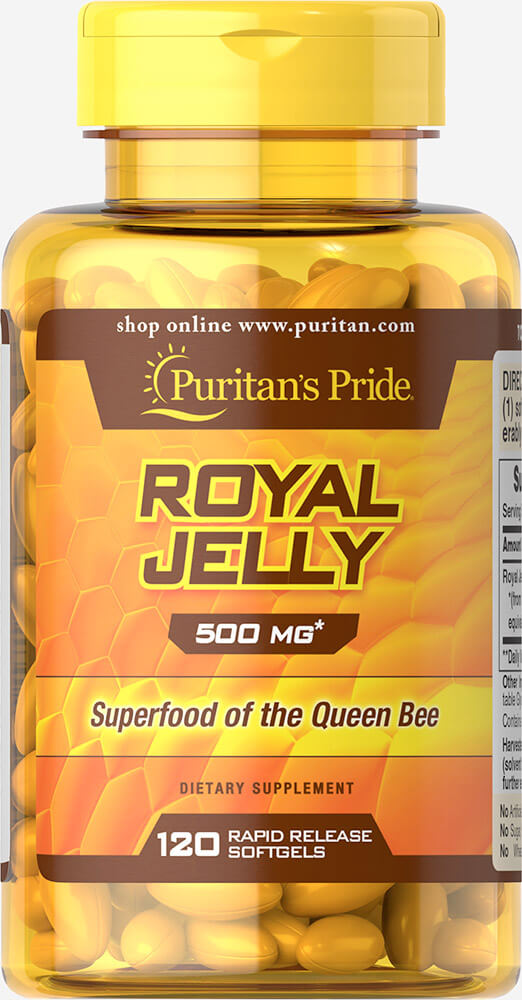Puritan Royal Jelly 500 mg 120 Softgels