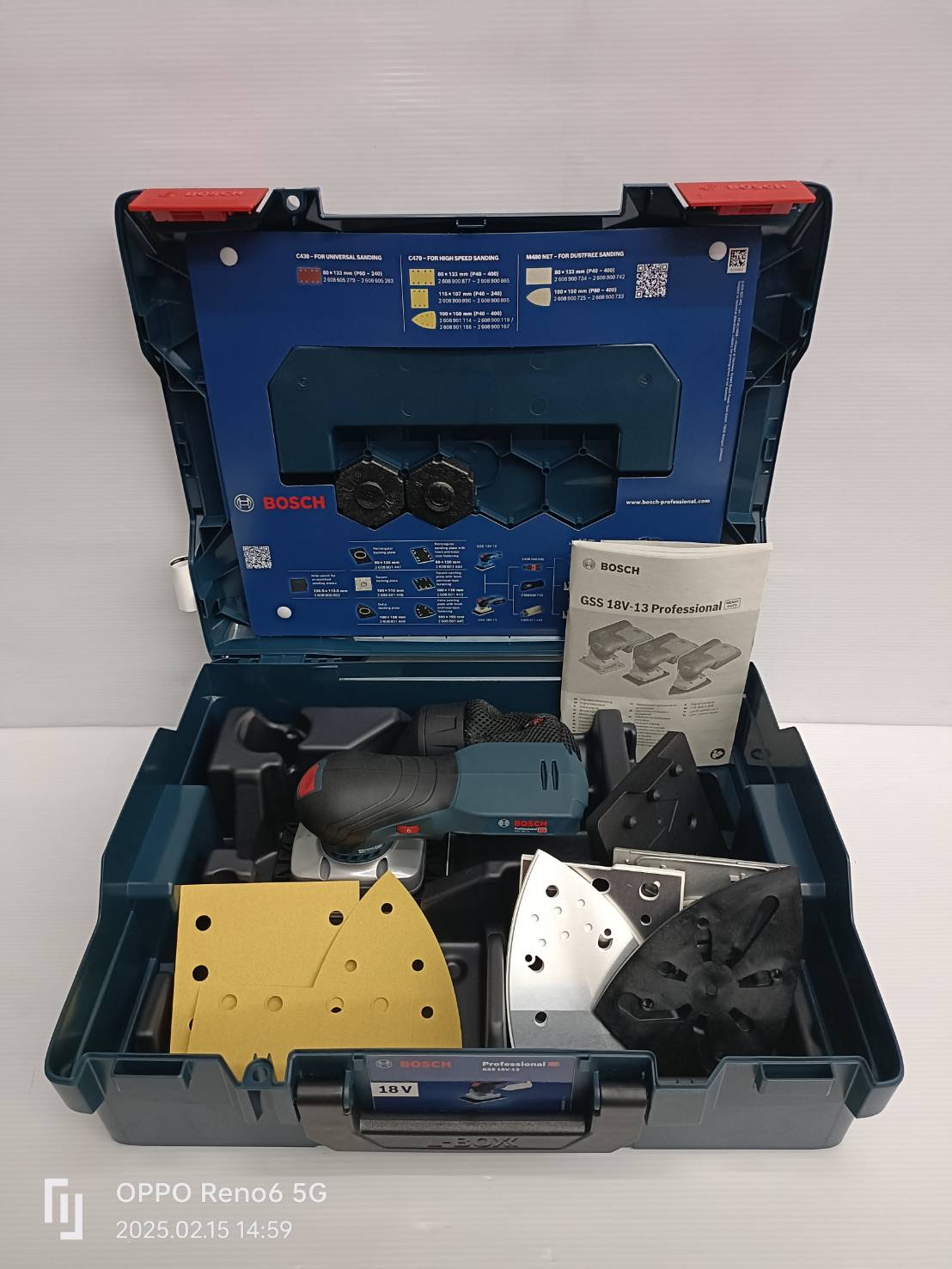 เครื่องขัดกระดาษทราย18V GSS18V-13 BOSCH