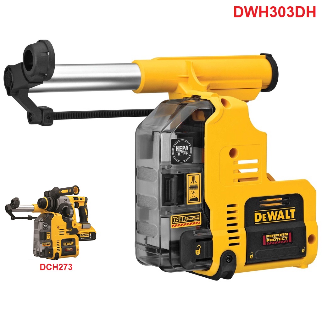 เครื่องดูดฝุ่นสำหรับสว่านโรตารี่ไร้สาย DCH273 รุ่น DWH303DH DEWALT