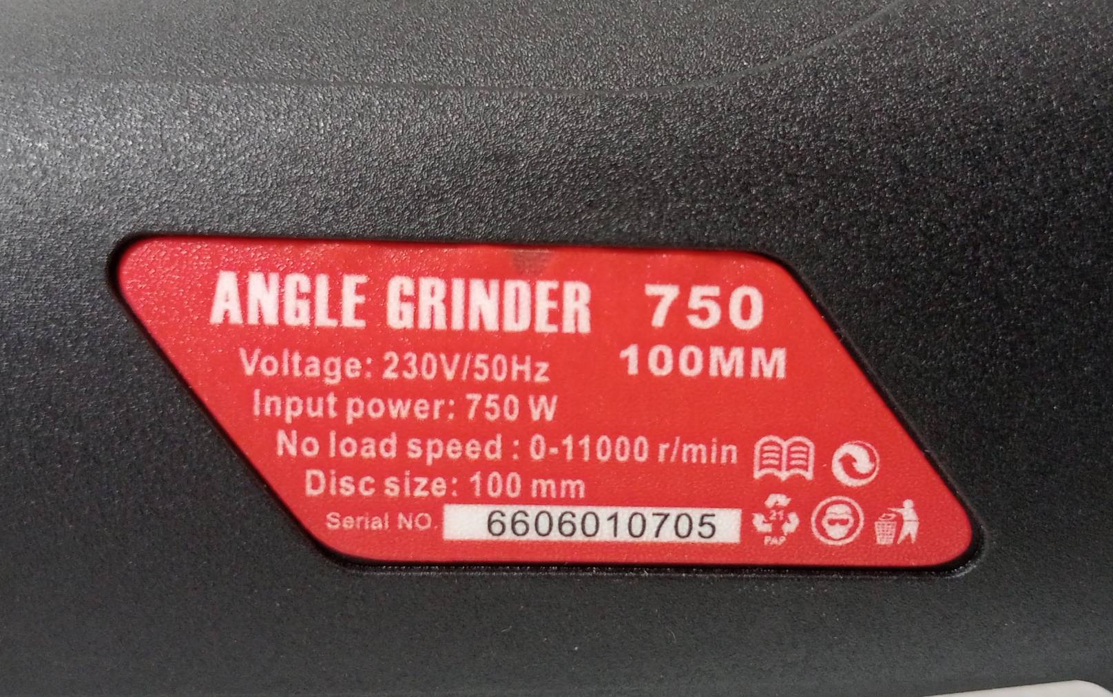 เครื่องเจียร4" ปรับรอบได้ สวิทช์เซฟตี้ T-SERIES EUROX