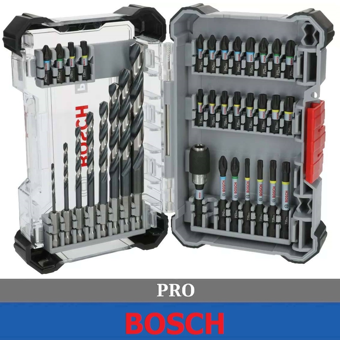 BOSCH PRO Impact Metal Bit Set, 35 pcs ชุดดอกไขควง 2608521U80
