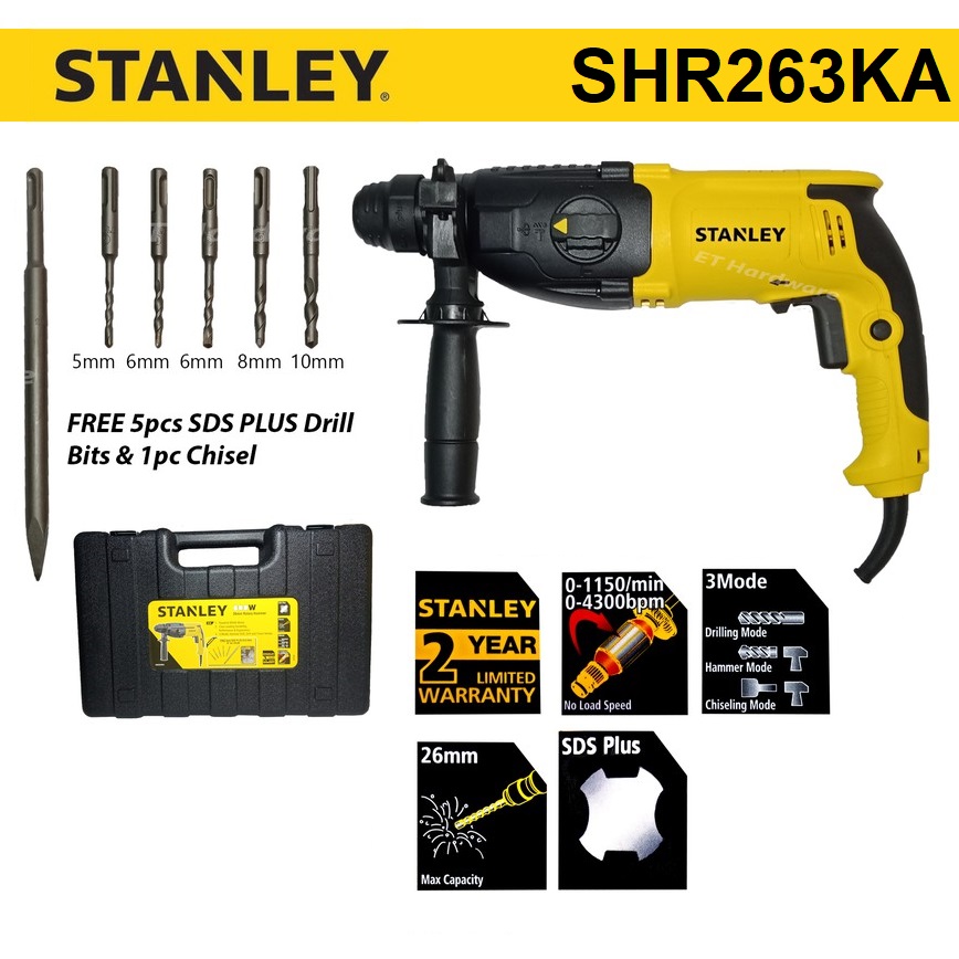 สว่านโรตารี่ SHR263KA STANLEY