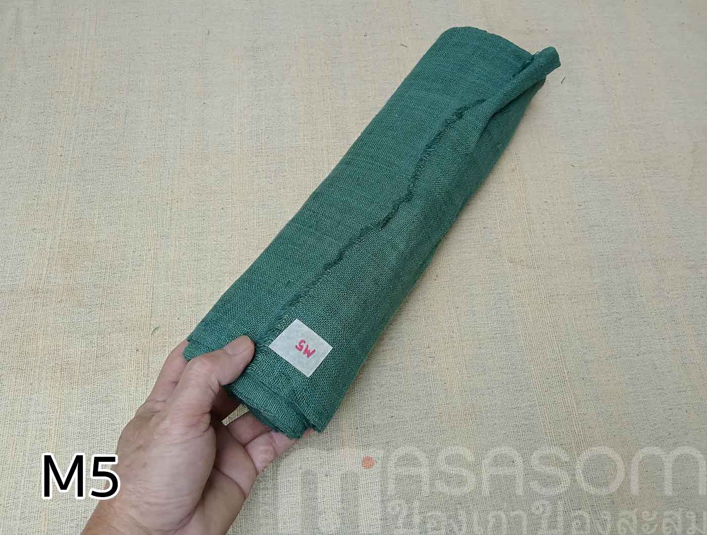 ผ้าใยกัญชงทอมือย้อมสี