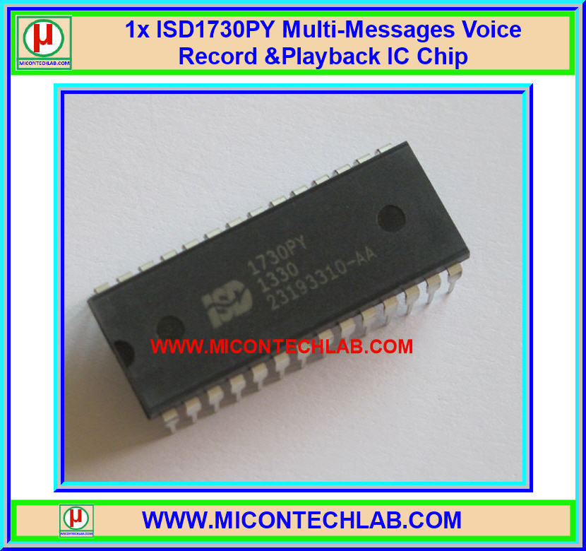 1x ISD1730 Multi-Messages Voice Record & Playback ISD1730PY IC Chips