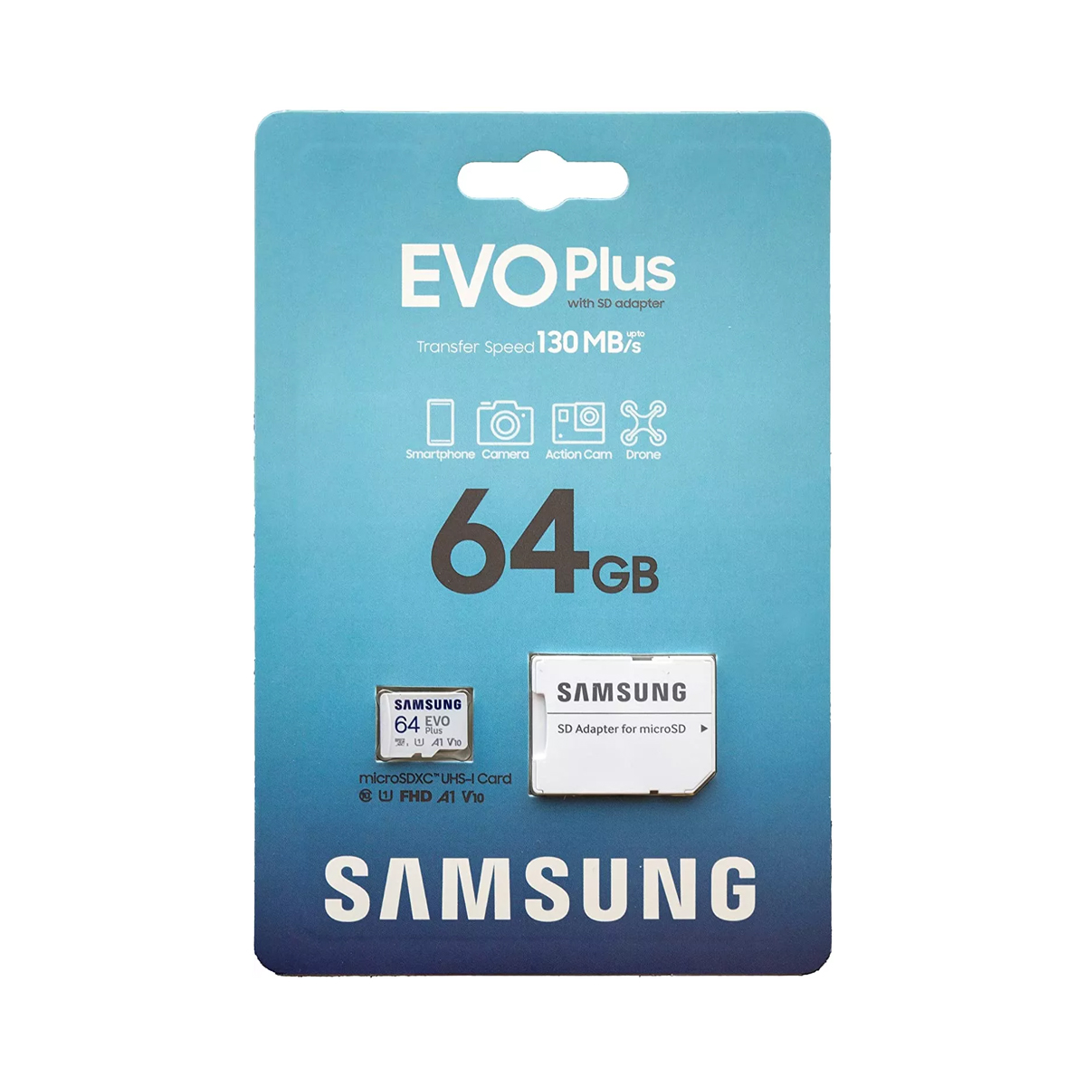 Samsung MicroSD EVO Plus - Class 10 ใช้ได้กับกล้องวงจรปิด และกล้องติดรถยนต์