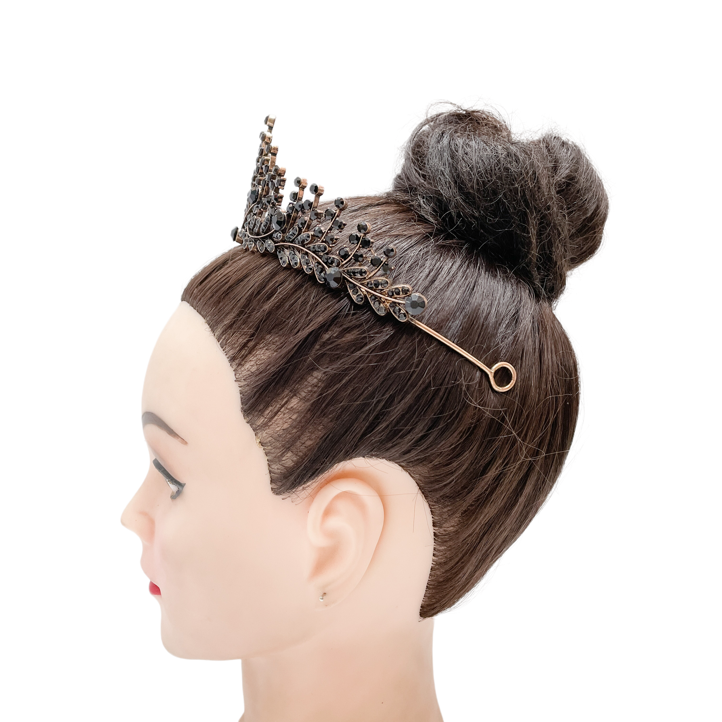 (พร้อมส่ง) มงกุฎสีดำ 373 งานสวย ปราณีต QCเพชรทุกเม็ด สินค้าพร้อมส่งจากไทย