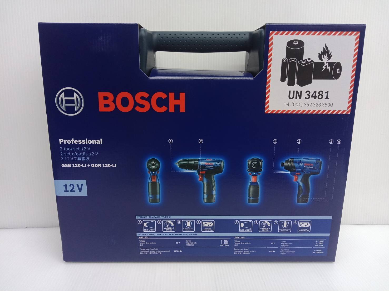 ชุดคอมโบ้ GDR120-Li+GSB120-Li BOSCH