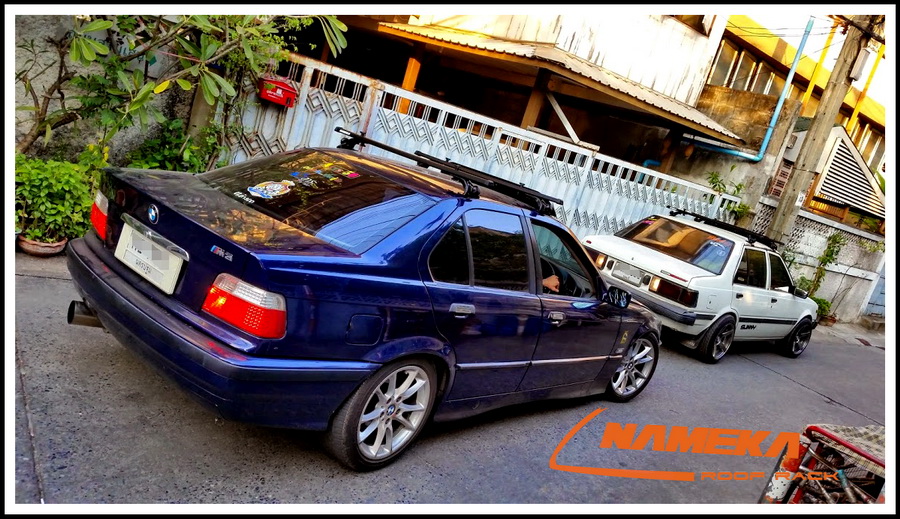 roof rack NC-08 ชุดขาจับแร็คหลังคาพร้อมคานขวาง BMW E36 (ตรงรุ่น)