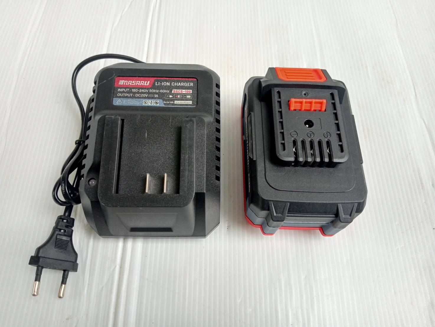 MASARU สว่านโรตารี่ไร้สาย รุ่น SCDR-205-B1 มอเตอร์ Brushless เจาะปูน สกัดคอนกรีต แถมดอกเจาะ ดอกสกัด