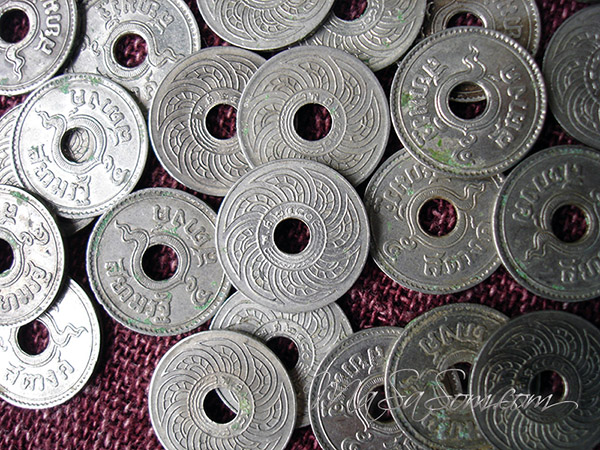 เหรียญ ๕ สตางค์เก่า ปีพ.ศ.๒๔๘๐