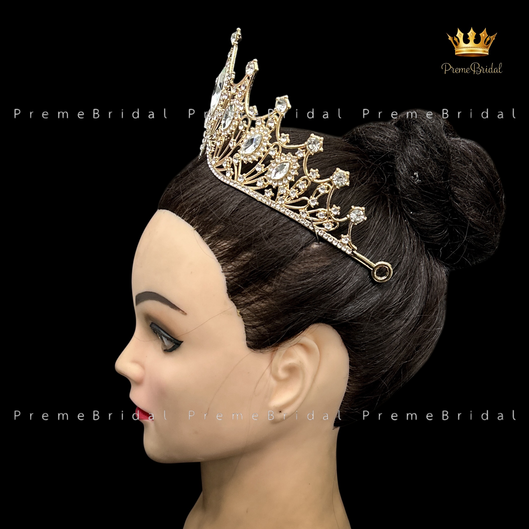 (พร้อมส่ง) เทียร่า 303 สีทอง มงกุฎนางงาม งานสวย ปราณีต QCเพชรทุกเม็ด สินค้าพร้อมส่งจากไทย