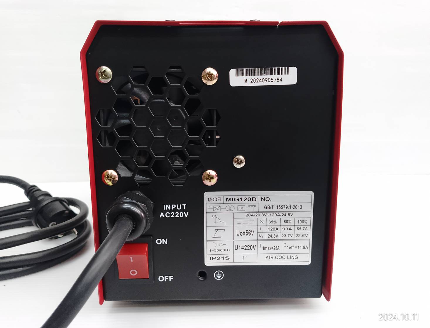 เครื่องเชื่อม POLO รุ่น MIG120D ใช้กับลวดเชื่อม MIG ขนาด 1 กก.