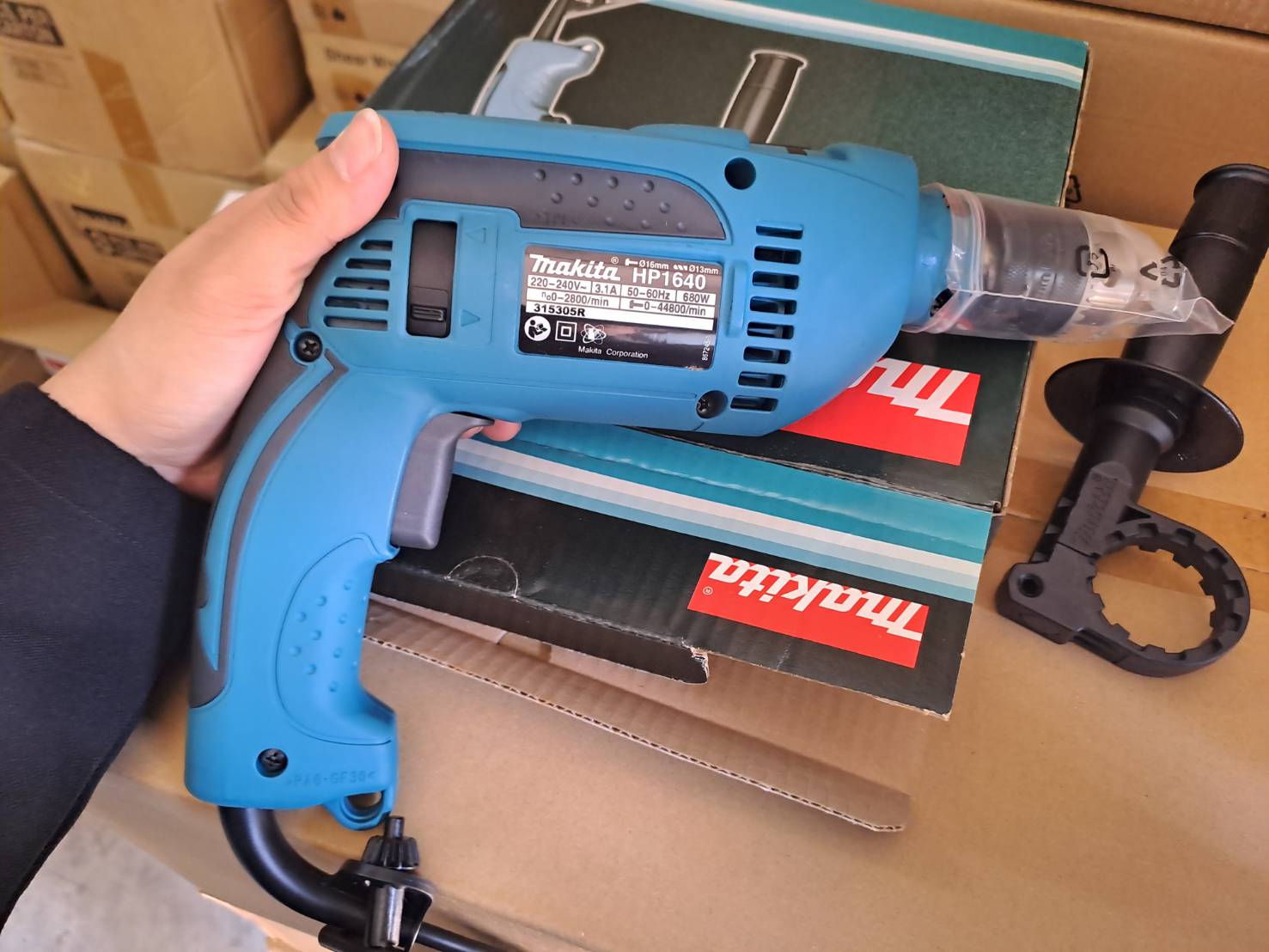 สว่านเจาะกระแทก 5/8″ (16 มิล) HP1640 MAKITA ซ้ายขวา ปรับรอบได้