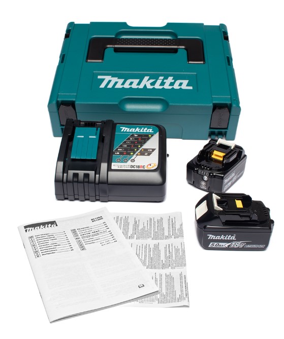 ชุดBL1850BX2+DC18RC+MAKPAC MAKITA MKP1RT182