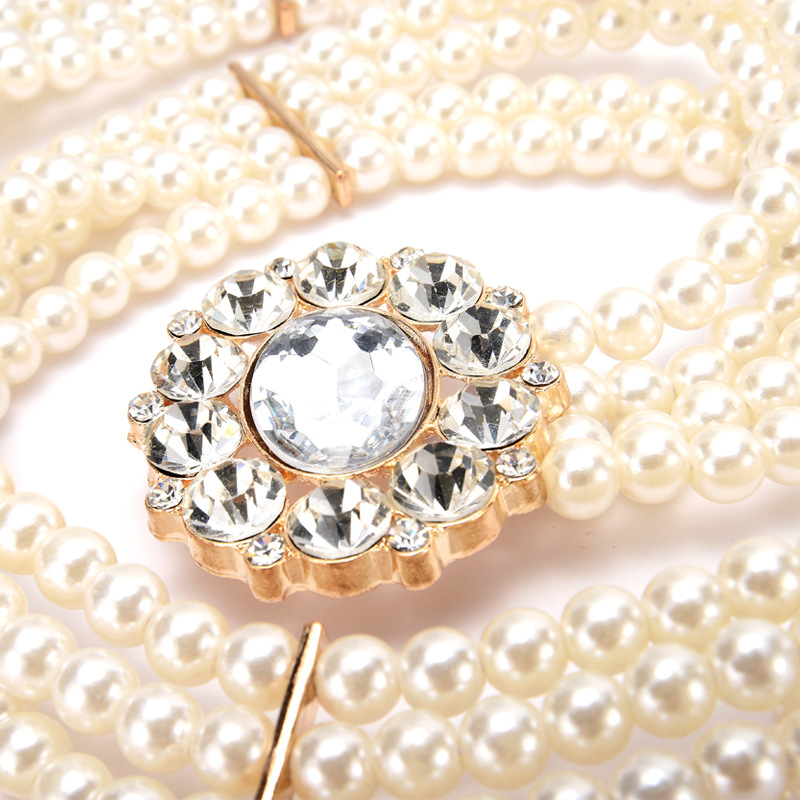 (พร้อมส่ง) เข็มขัดมุก001