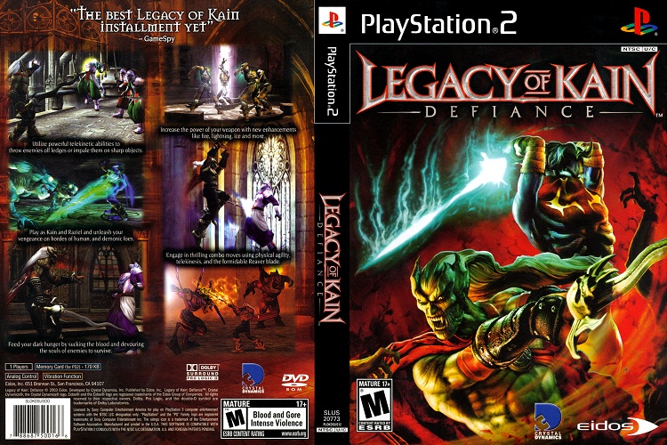 LEGACY OF KAIN DEFIANCE [US : DVD5 1 Disc]