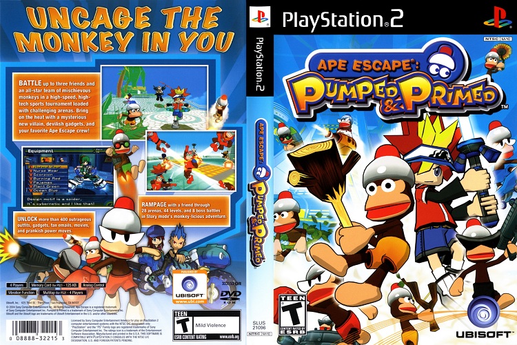 APE ESCAPE PUMPED & PRIMED [US : DVD5 1 Disc]