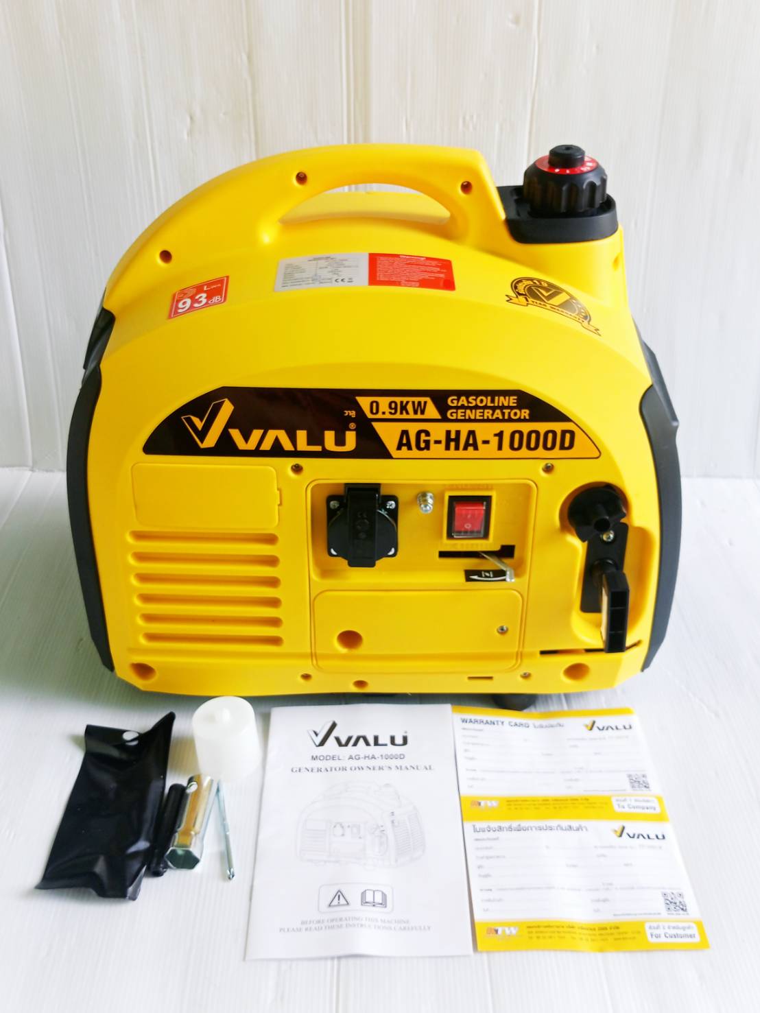 VALU เครื่องปั่นไฟเบนซิน 0.9KW รุ่น AG-HA-1000D