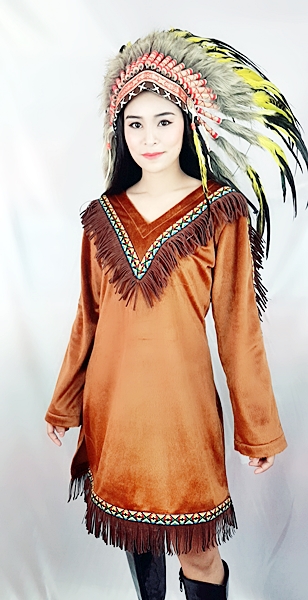 ชุดอินเดียแดงหญิง