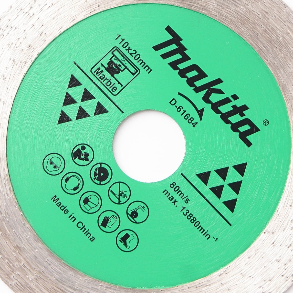 MAKITA ใบตัดเพชร 4"-น้ำ หินอ่อน (ใบตัดบาง) D-61684