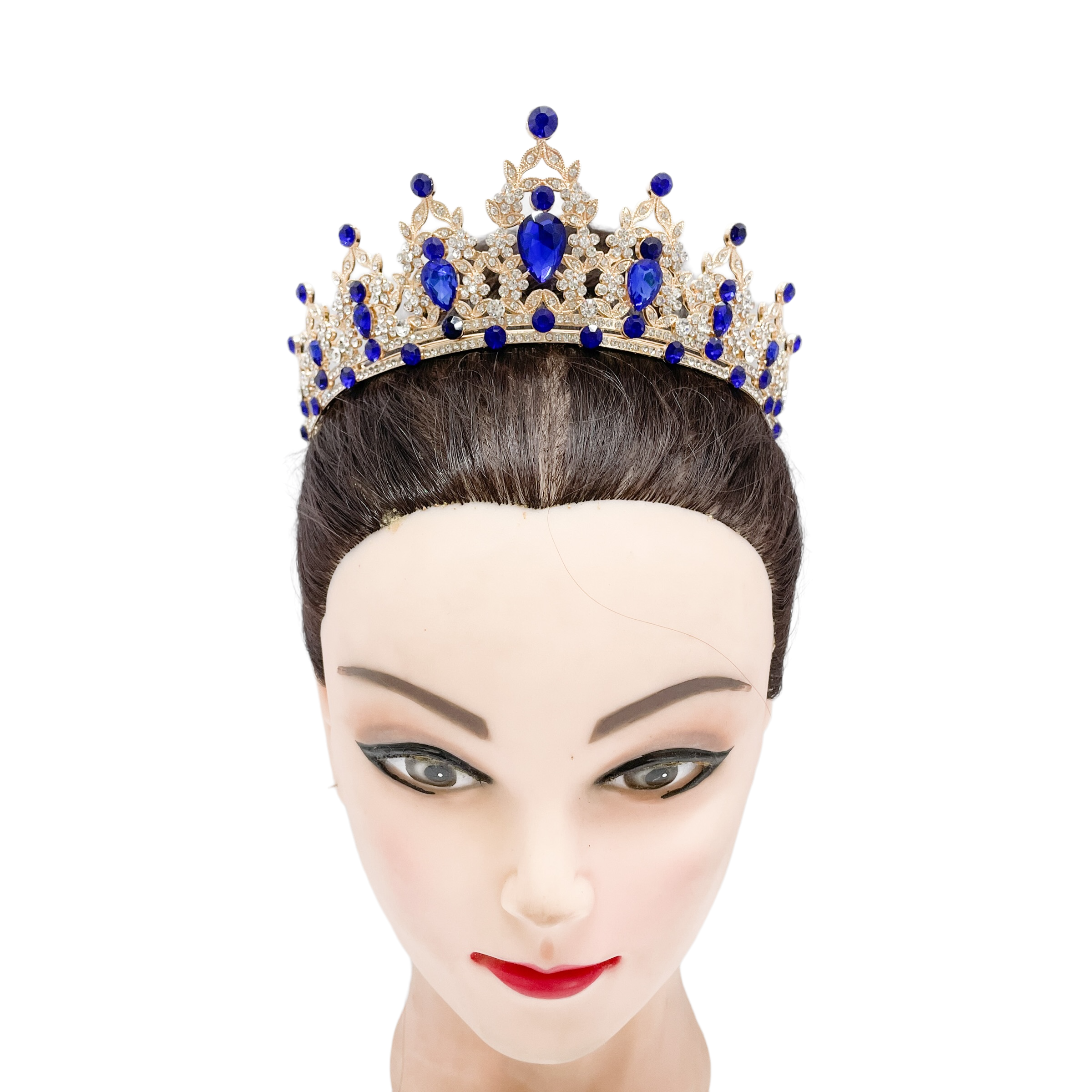 (พร้อมส่ง) เทียร่า 146 สีทอง-น้ำเงิน งานสวย ปราณีต QCเพชรทุกเม็ด สินค้าพร้อมส่งจากไทย