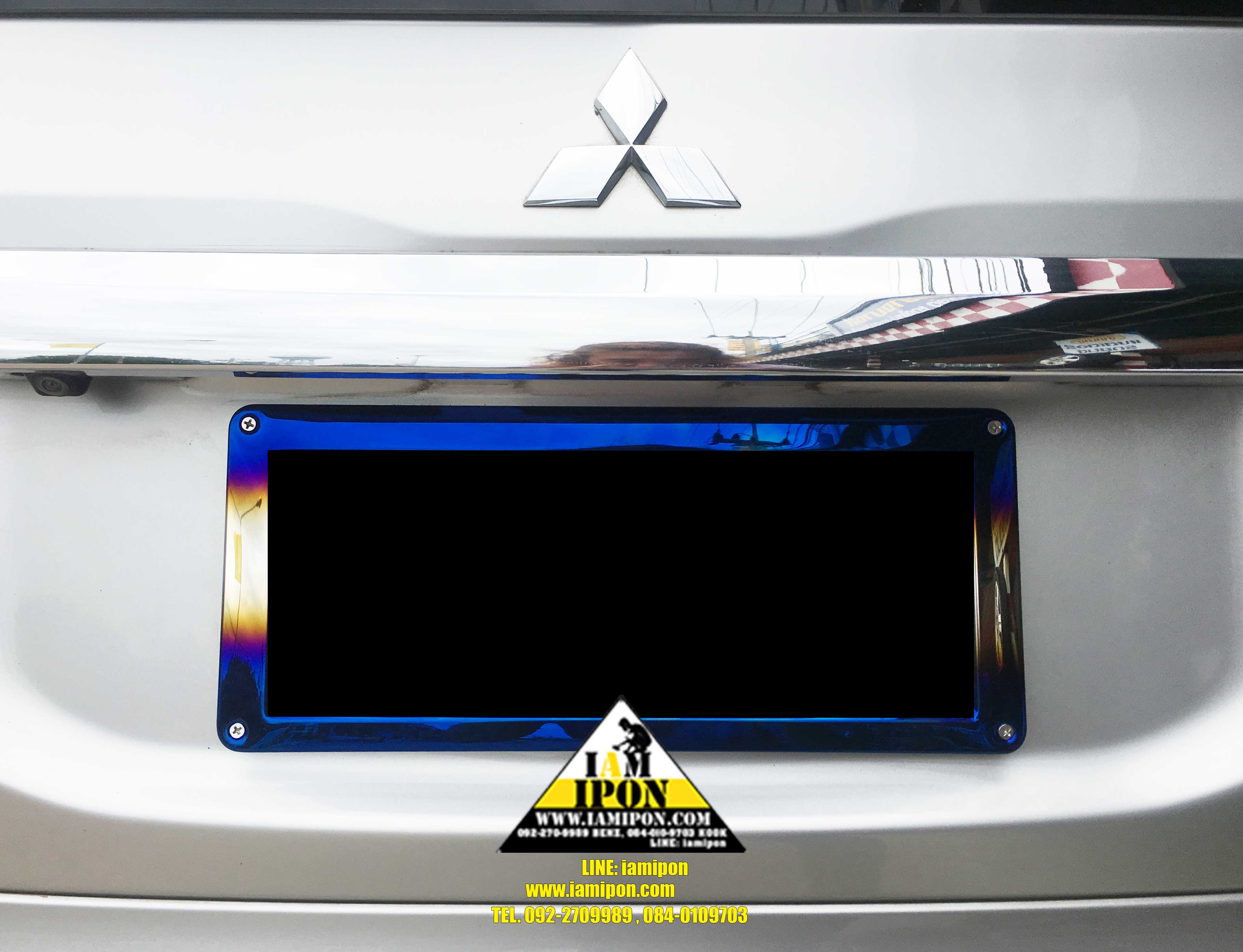 LICENSE PLATE TITANIUM กรอบป้ายทะเบียนไทเทเนียม