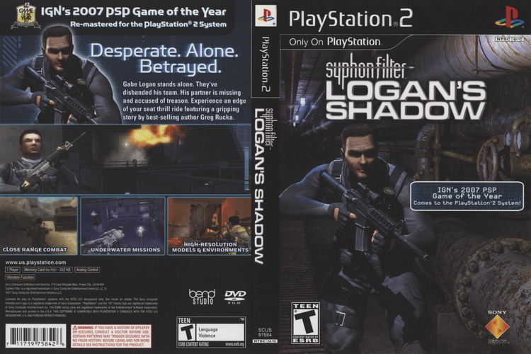 SYPHON FILTER LOGAN'S SHADOW [US : DVD5 1 Disc]