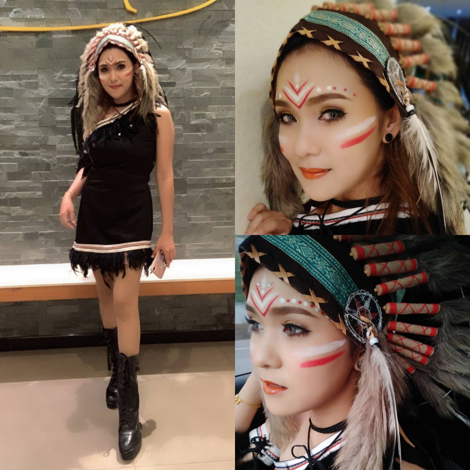 ชุดอินเดียแดงหญิง