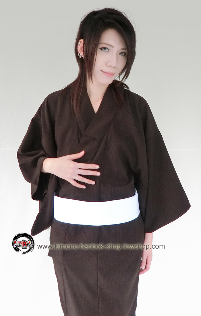 ชุดยูกาตะชายสีน้ำตาล02