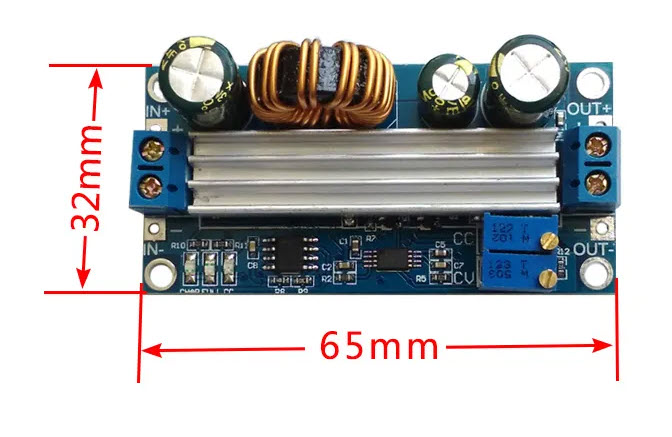 1x สเตปอัพ สเตปดาวน์ CC CV 3A 35W Buck Boost