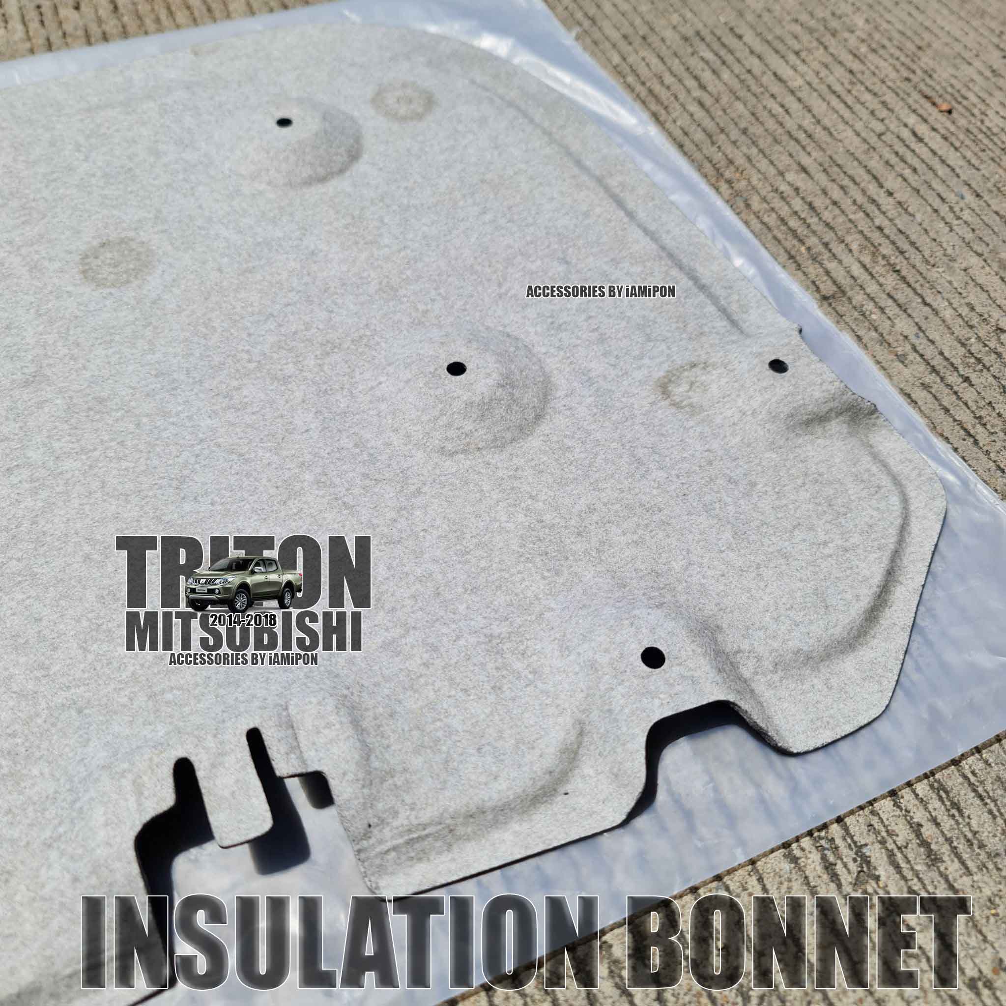 แผ่นกันความร้อนฝากระโปรงหน้า MITSUBISHI TRITON 2014-2018