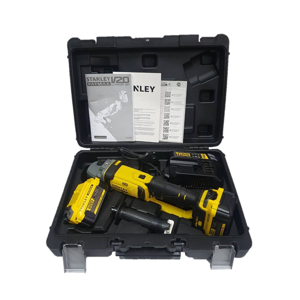 เครื่องเจียร4" 20V SCG400M2K STANLEY ครบชุด
