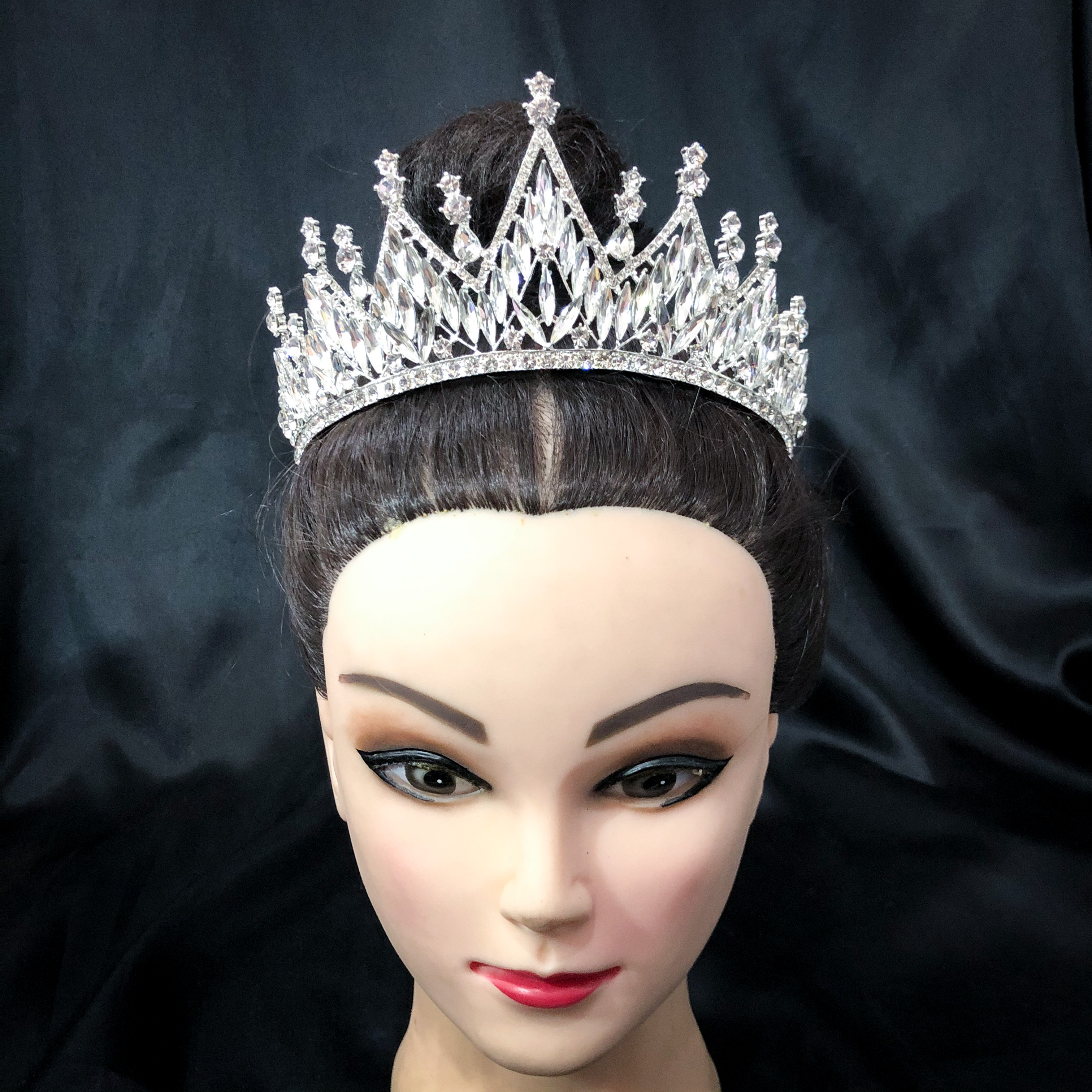 (พร้อมส่ง) เทียร่า 276 สีเงิน มงกุฎเจ้าหญิง ประกวด นางงาม พร้อมส่งในไทย