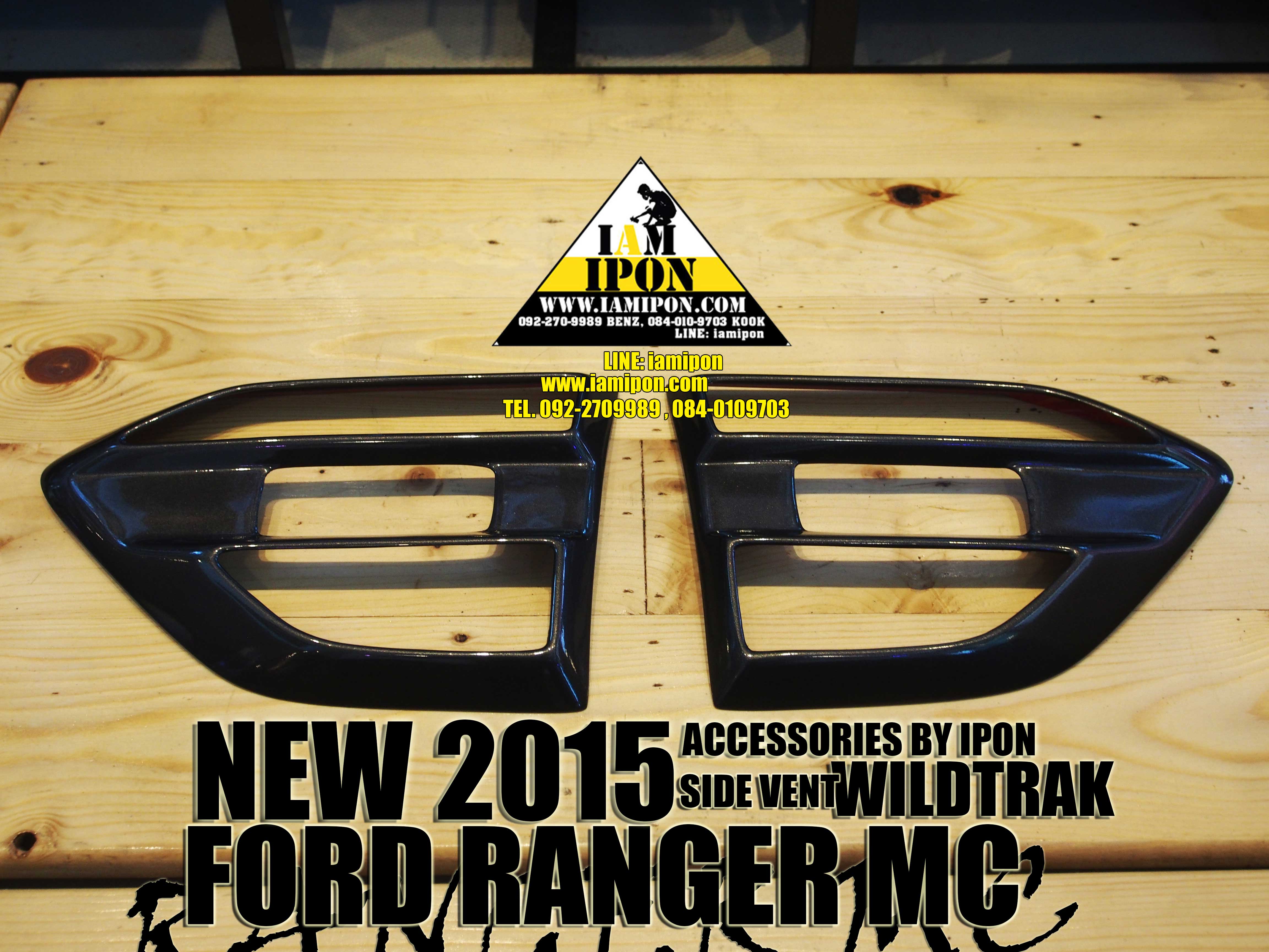 SIDE VENT FORD RANGER MC WILDTRAK 2015 ครอบแก้มวายแทรกฟอร์ดเรนเจอร์เอ็มซี 2015