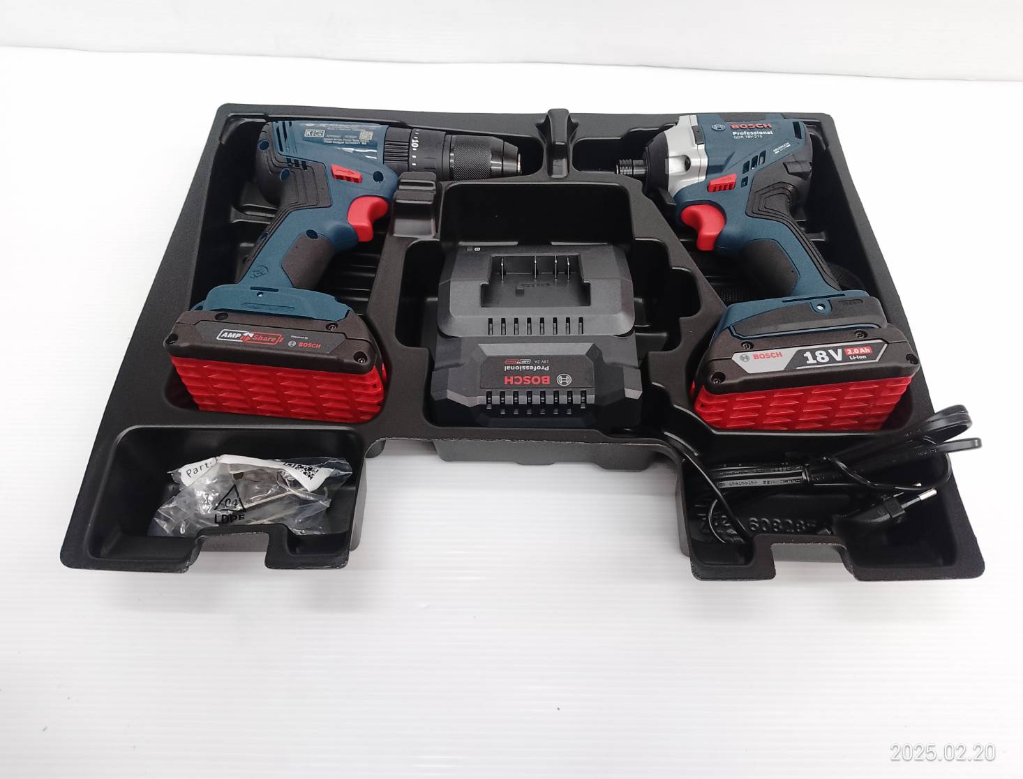 คอมโบ้สว่าน+ไขควง GSB185-LI+GDR18V-215 BOSCH