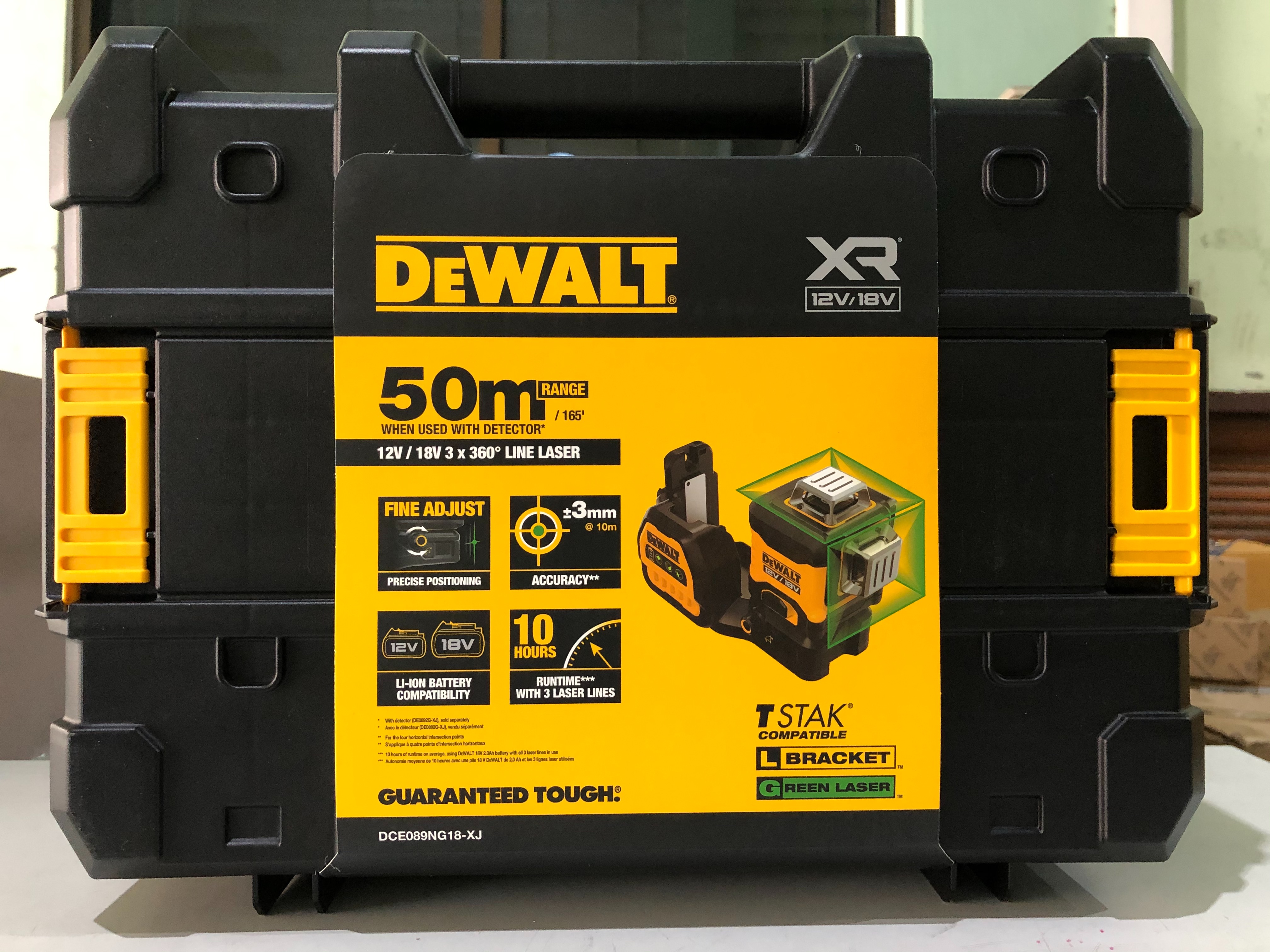 เลเซอร์ระดับ12เส้น แสงเขียว DCE089NG18 DEWALT