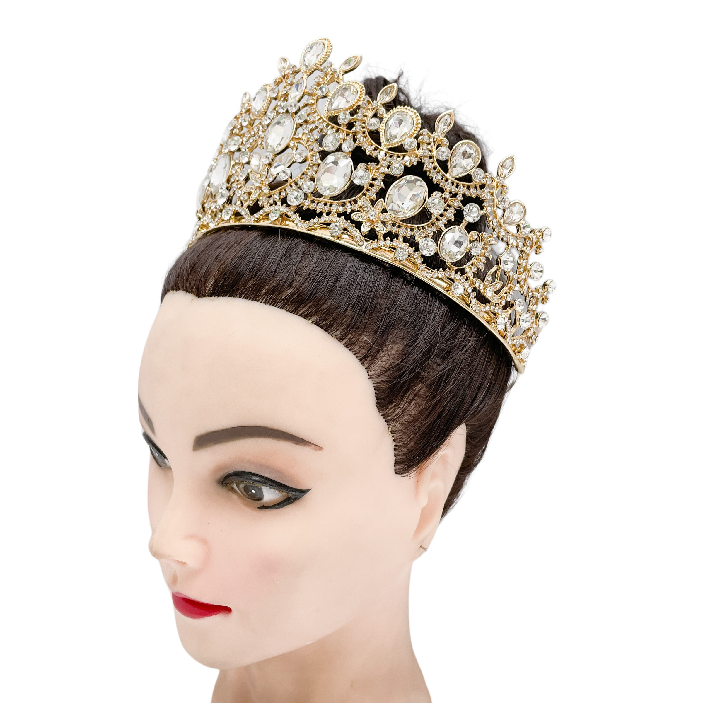 (พร้อมส่งจากไทย) มงกุฏ 105 สีทอง มงกุฎนางงาม มงกุฎเพชร มงกุฎประกวด สินค้าพร้อมส่ง ไม่ต้องรอนาน งานพรีเมี่ยม