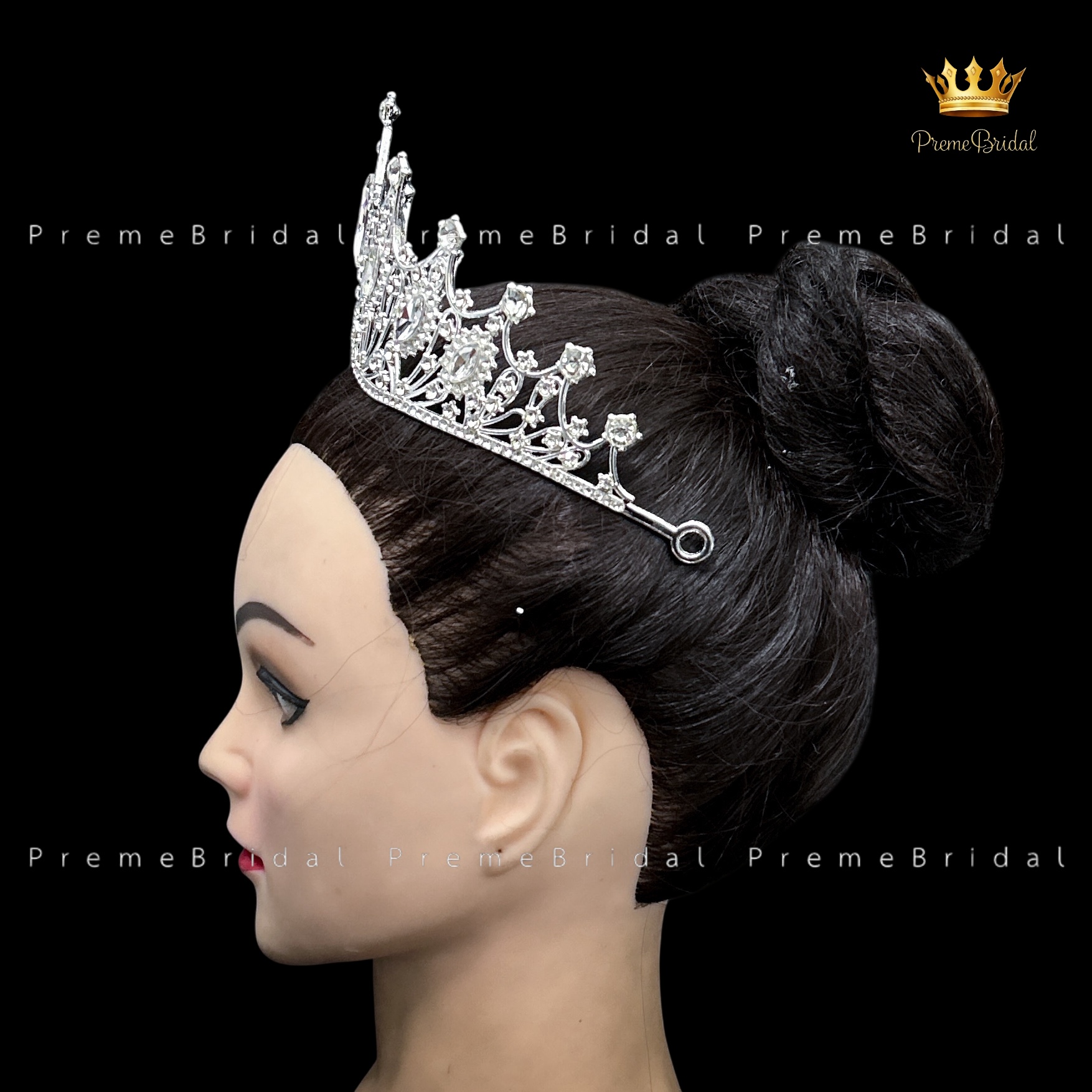 (พร้อมส่ง) เทียร่า 303 สีเงิน มงกุฎนางงาม งานสวย ปราณีต QCเพชรทุกเม็ด สินค้าพร้อมส่งจากไทย