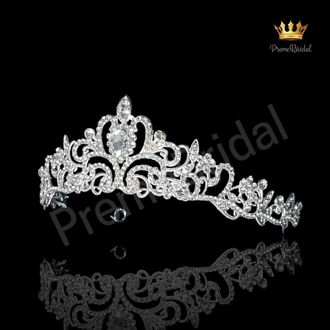 (พร้อมส่ง) เทียร่า 419 มงกุฎเพชร ครึ่งหัว งานสวย ปราณีต QCเพชรทุกเม็ด สินค้าพร้อมส่งจากไทย